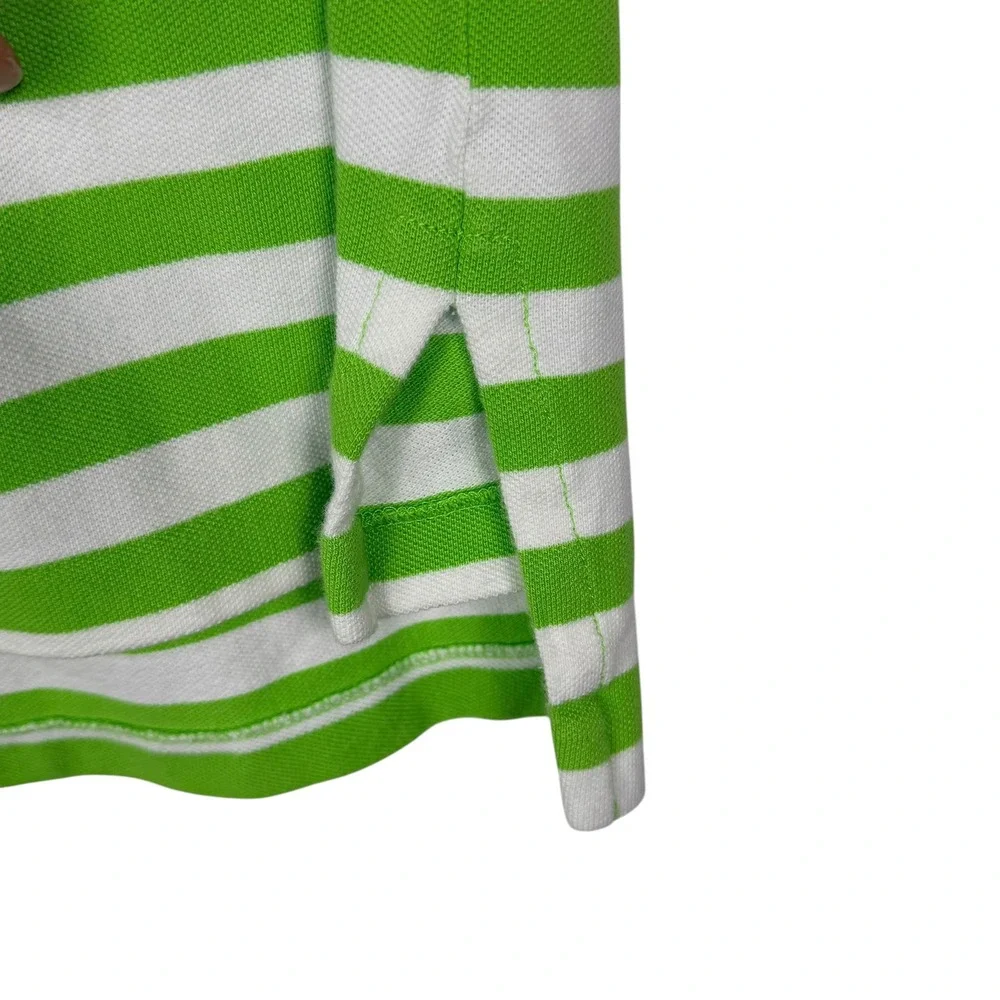 Polo Ralph Lauren Polo Shirt Mens 2XB Green White Striped Purple Pony Big & Tall